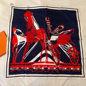 NEW IN BOX - HERMES CALECHE ELASTIQUE REMIX SCARF 90 (SILK)